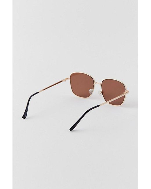 Urban Outfitters Brown Uo Essential Metal Square Sunglasses