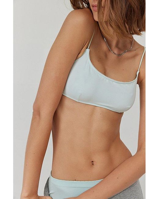 Out From Under Gray Mesh Scoop Bralette