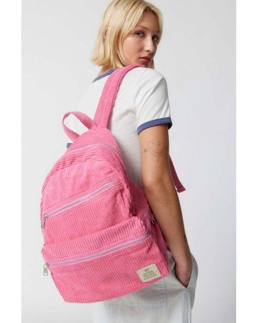 BDG Pink Corduroy Backpack