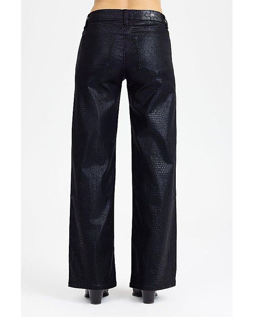 Miss Me Blue Pia Python Wide Leg Jeans