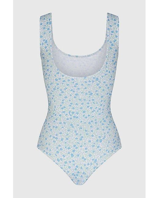 RAT BOI Blue Perfect Scoop Bodysuit
