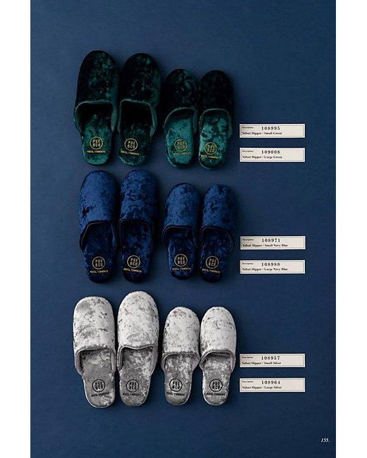 Puebco Blue Velvet Slipper