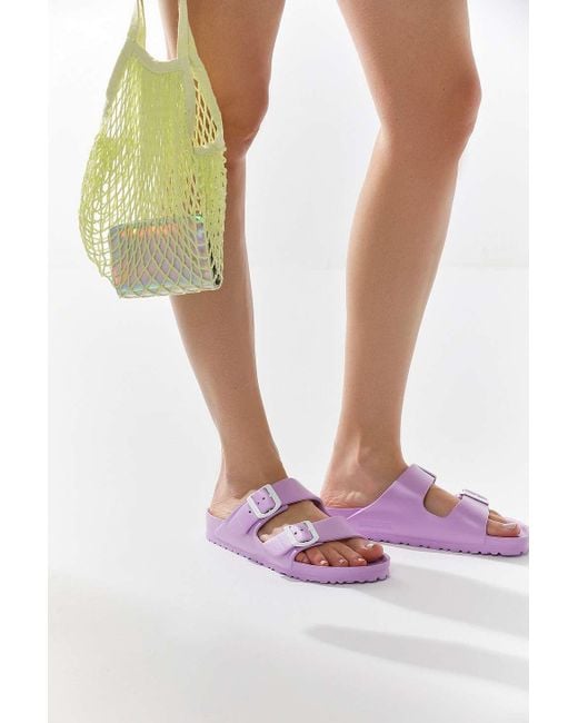 Birkenstock Purple Arizona Eva Essentials Slide Sandals