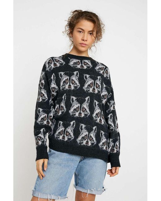 Urban Outfitters Multicolor Uo Raccoon Jumper