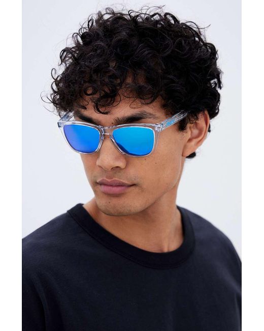 Oakley Blue Clear Frogskins Sunglasses for men