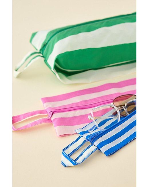 Baggu Blue 3D Zip Pouch Set