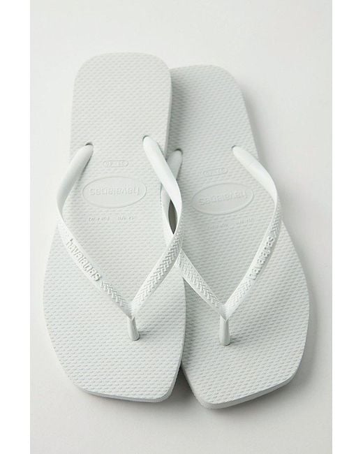 Havaianas Gray Slim Square Flip Flop Sandal