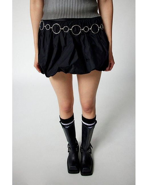 Urban Outfitters Black Wide Circle Chain Belt