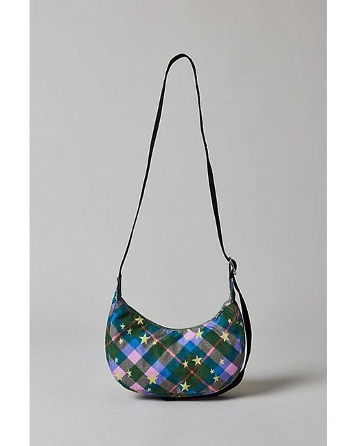 Baggu Gray Small Nylon Crescent Bag
