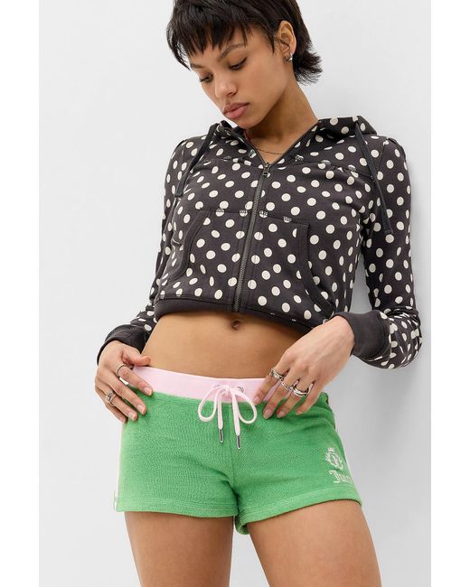 Juicy Couture Green Terry Towelling Shorts