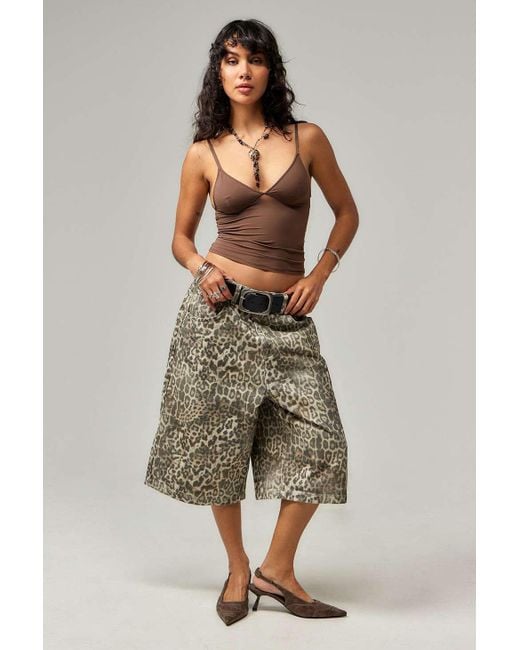 JADED LONDON/Leopard Colossusジョーツ/30 Shop Leopard Fade Colossus Jorts | Jaded London | Clothing