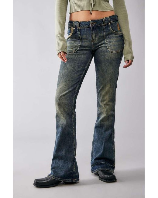 BDG Blue Ausgestellte jeans "tiana" mit dunkler tönung