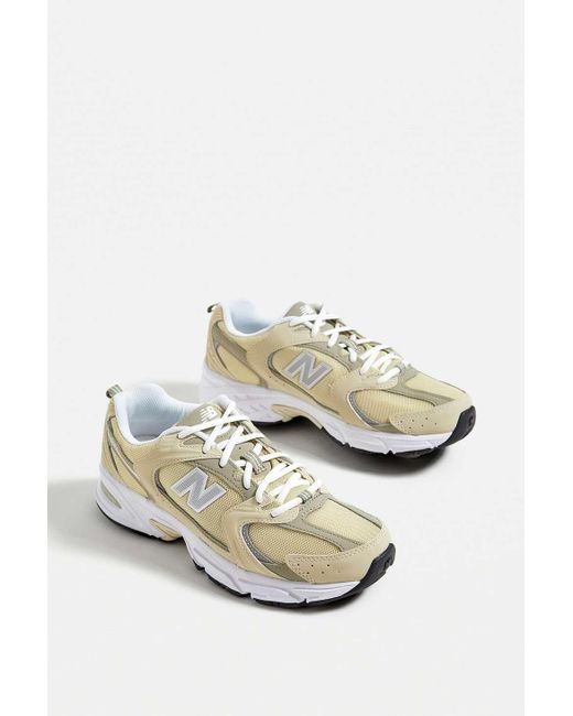 New Balance 530 Sand Trainers in White Lyst UK