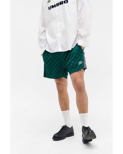 Umbro Uo Exclusive Green Checkerboard Shorts for men