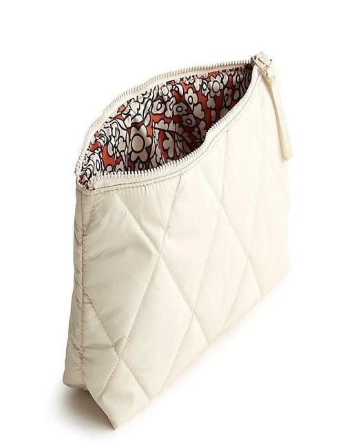 Vera Bradley Natural Quilted Nylon Medium Pouch