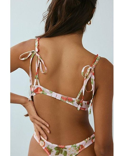 Out From Under Brown Amelia Tie-Strap Underwire Bra