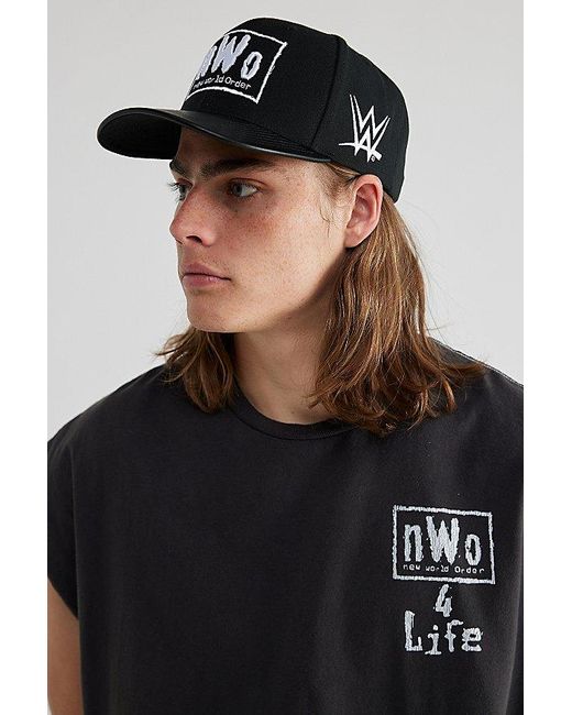 Mitchell & Ness Black Pro Nwo New World Order Snapback Hat for men