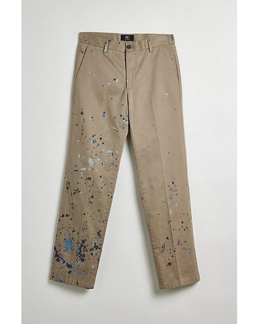 Urban Renewal Natural Remade Paint Splatter Chino Pant for men