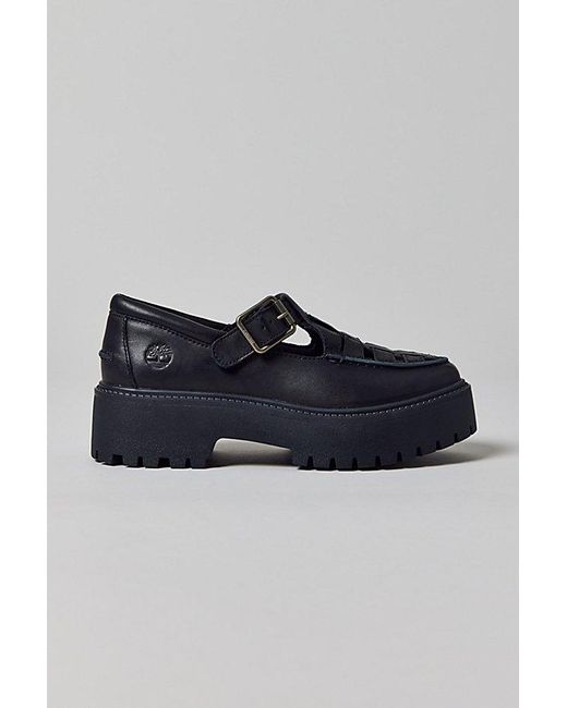 Timberland Blue Stone Street Platform Buckle Shoe