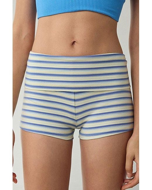 Out From Under Blue Bec Foldover Micro Short