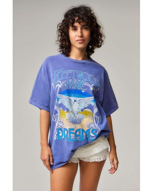 Urban Outfitters Blue Uo Fleetwood Mac T-shirt