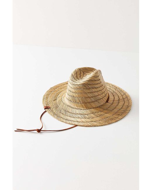 Brixton Leather Bells Straw Lifeguard 