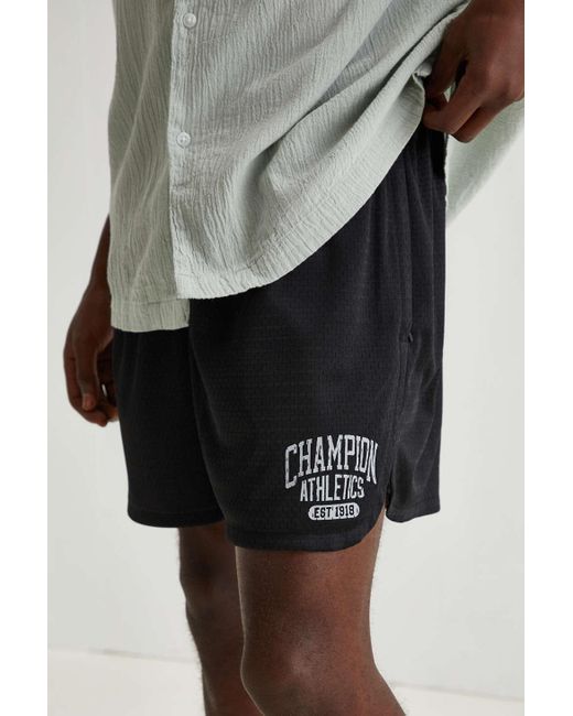 Champion Uo Exclusive Mesh Sport Polyester Short in Black for Men | Lyst