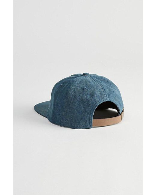 Dark Seas Blue Gary Denim 6-Panel Baseball Hat for men
