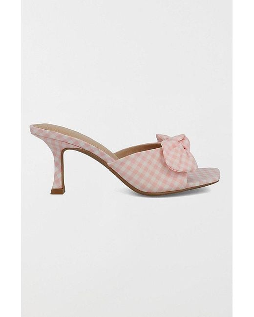 MIA Pink Mia Elyzza Bow Kitten Heel