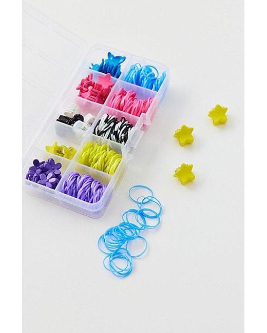 Urban Outfitters Blue No-Damage Hair Accessory Box Set