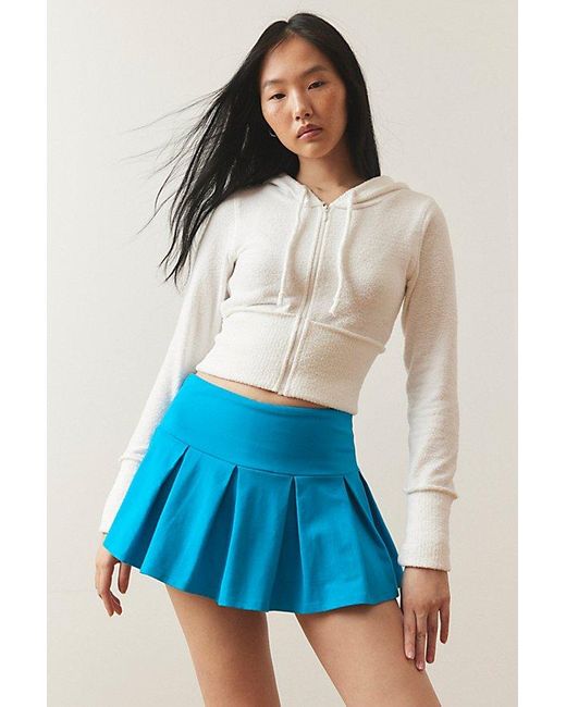 Out From Under Blue Prep School Pleated Micro Mini Skort