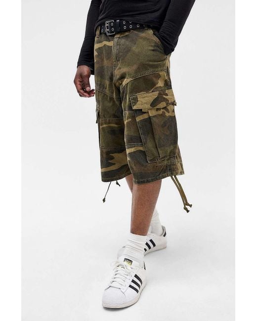 Jaded London Camo Cadet Baggy Shorts 30 At Urban Outfitters in