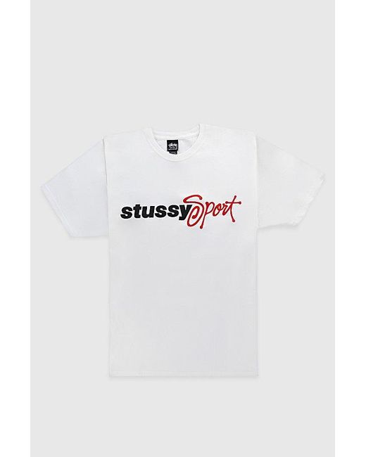 Stussy Blue Sport Script Tee for men