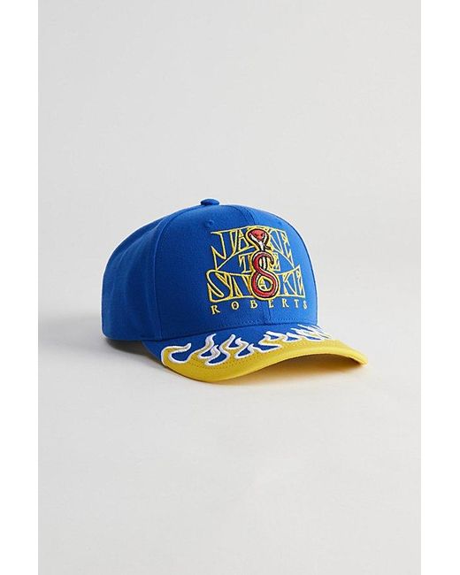 Mitchell & Ness Blue Wwe Pro Jake The Snake Snapback Hat for men