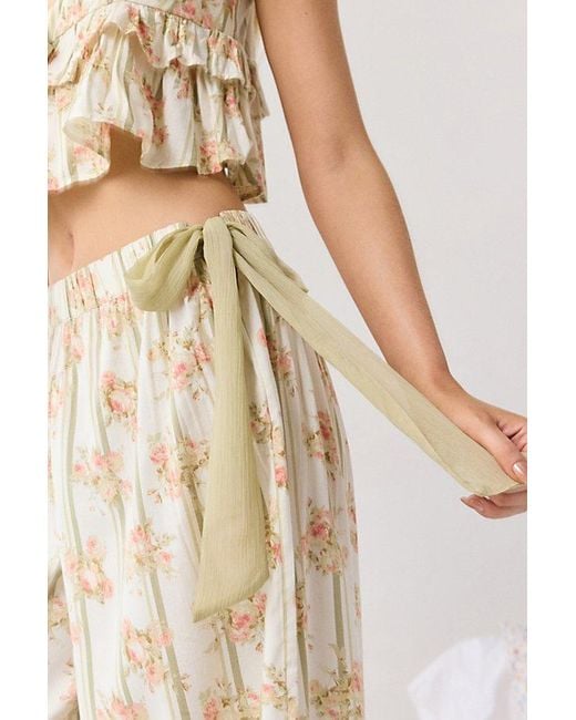 Out From Under Natural Sweet Nothings Side-Tie Bow Pj Pants