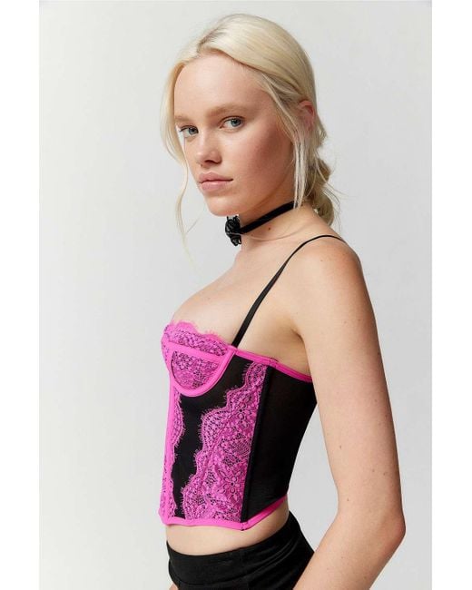 Out From Under Pink Modern Love Corset