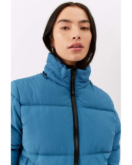 The Very Warm Convertible-hood Puffer Jacket in Blue | Lyst