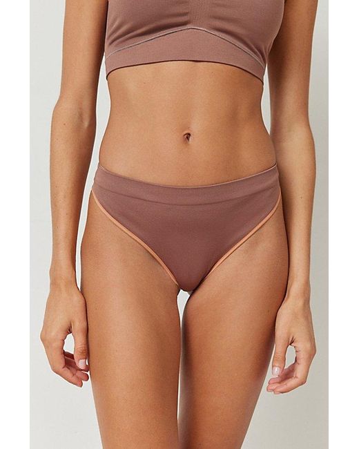 Out From Under Blue Bella Seamless High-Waisted Thong