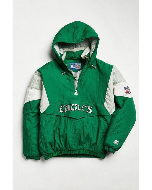 Urban Outfitters Green Vintage Starter Philadelphia Eagles Anorak Jacket for men