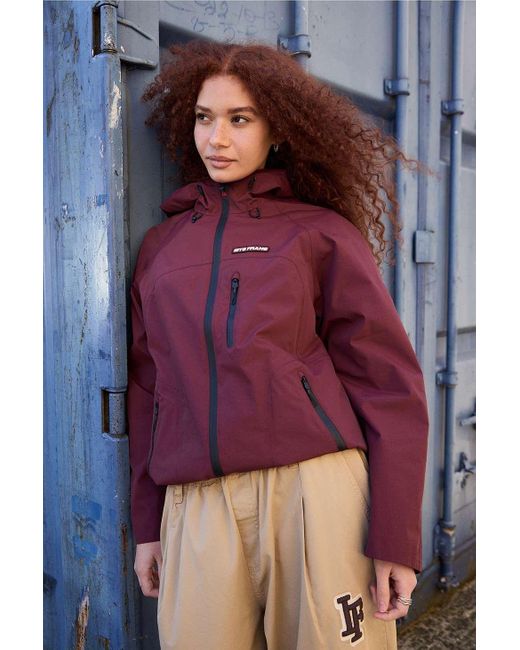 iets frans Purple Tayo Waterproof Shell Jacket S At Urban Outfitters