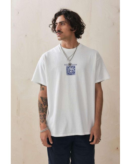 Urban Outfitters Uo White Solar Flares T-shirt for men