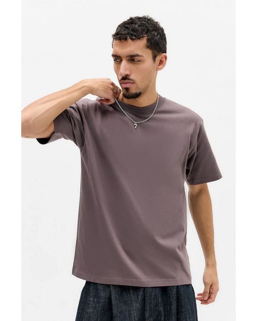 United Athle Purple Brown 6.2oz Heavyweight T-shirt for men