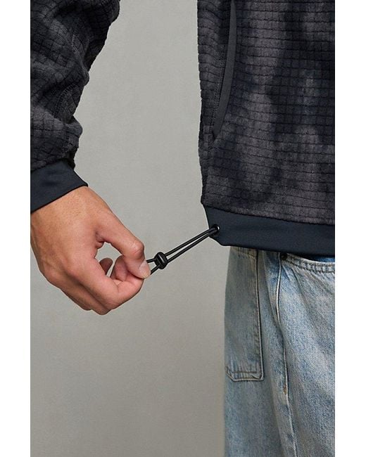 Mountain Hardwear Gray Big Grid Half Zip Pullover Jacket for men