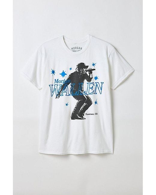 Urban Outfitters Blue Morgan Wallen Stars Graphic Tee for men
