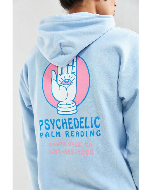 Urban Outfitters Multicolor Psychedelic Palm Reader Hoodie Sweatshirt for men