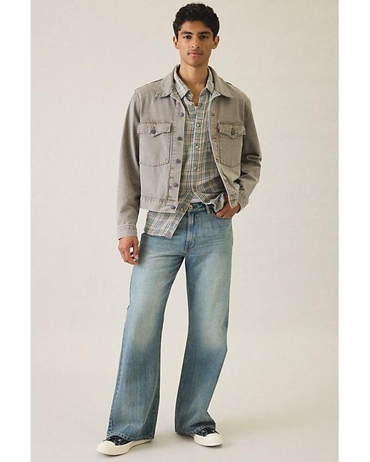 Levi's Gray Embarcadero Station Denim Work Jacket for men