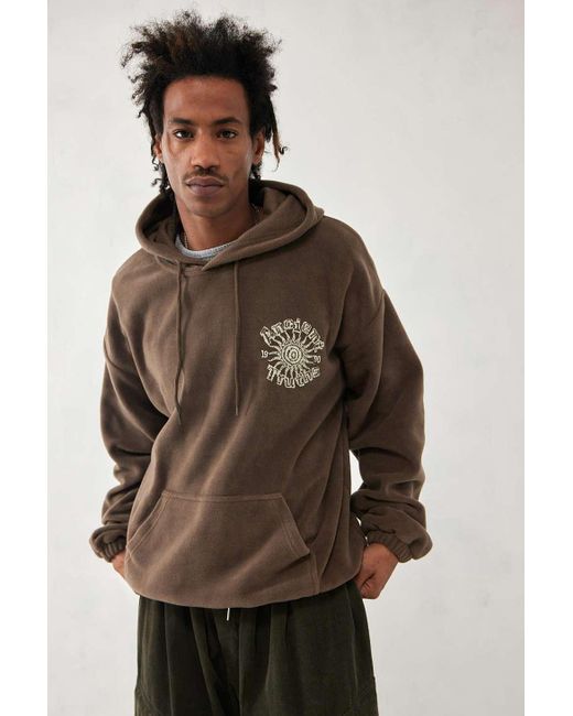 Urban Outfitters Uo Brown Ancient Truths Fleece Hoodie for men