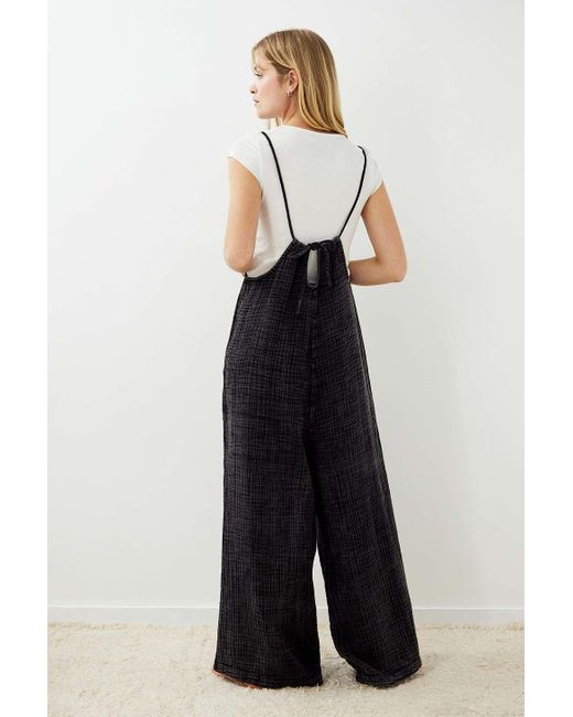 Out From Under Blue Cabot Utility Lounge Jumpsuit
