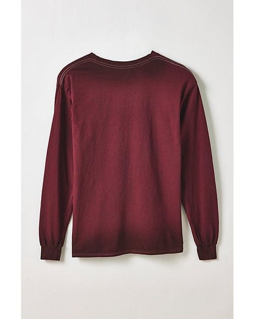 Urban Outfitters Red Hockey Outdoor Classic Graphic Long Sleeve Tee for men