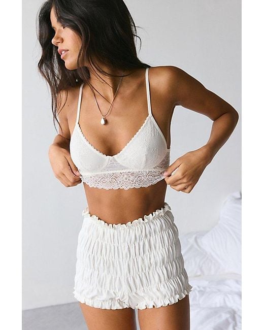 Out From Under Gray Mila Lace Strappy Bra Top